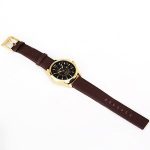 Jollynova Men's Watch with Leather Band (Black 4,8cm Dial) CUR021