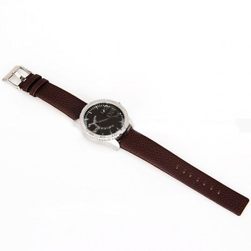Jollynova Men's Watch with Leather Band (Brown 5.2cm Dial) - CUR036