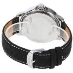 Jollynova Men's Watch with Leather Band (Polished Metal 5.3cm Dial) - CUR025