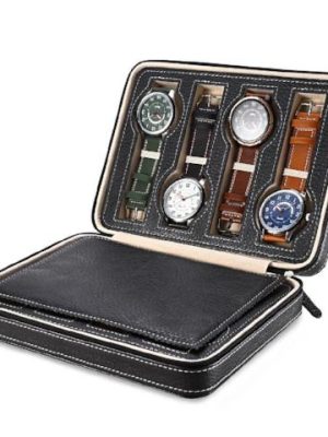 Jollynova PU Leather 8 Grids Watch Box - CUR WB1002
