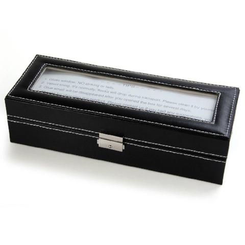 Jollynova PU Leather 6 Grids Watch Box - CUR WB1004